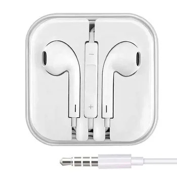 3.5mm earphone wired original earphone in-ear portable bass for apple sport wired earphone for iphone with mic