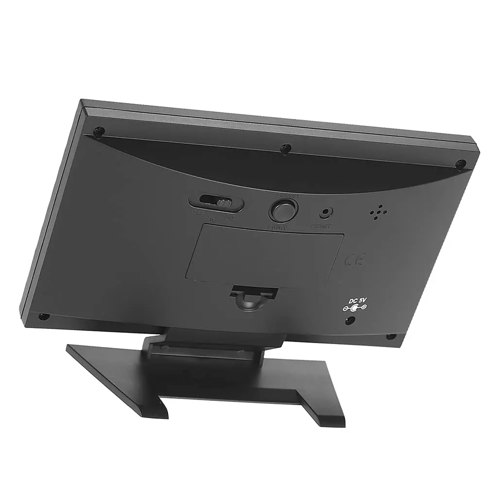 Indoor Thermometer Hygrometer Intelligent Alarm Table Alarm Clock Time Date Calendar Temperature Digital Led Clock Voice Control