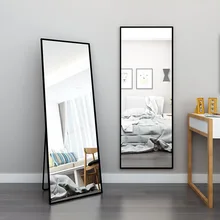 Simple Design Decor Wall Large Rectangular Aluminum Alloy Framed Bedroom Dressing Long Length Mirror