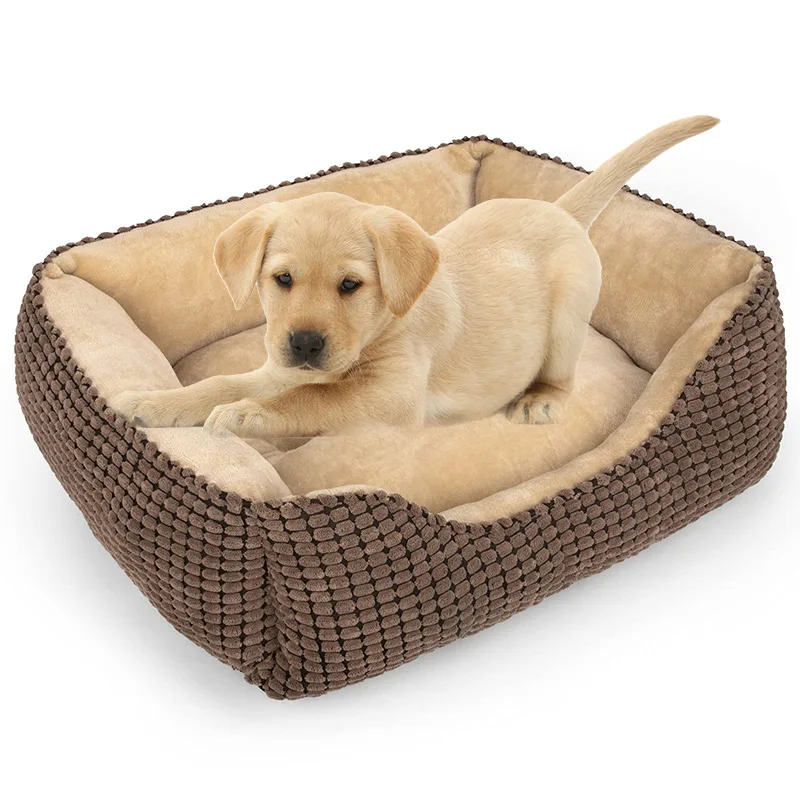 China dog supplies pet bedding soft chew resistant portable removable waterproof cozy cat pet dog sofa bed for dogs