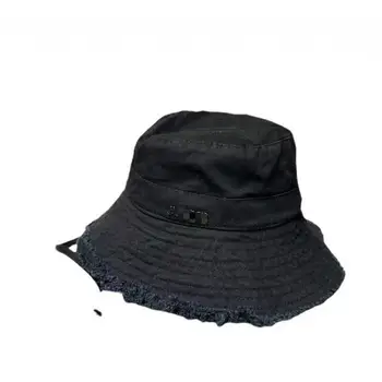 Hyuna fisherman hat female summer wash large eae vacation raw edge rope sunblock hat outdoor mountaineering hat