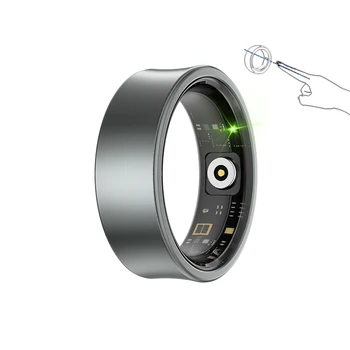 APP Control Electronic Magnetic Charging Health Monitor Smart Couple Rings For Women & Men