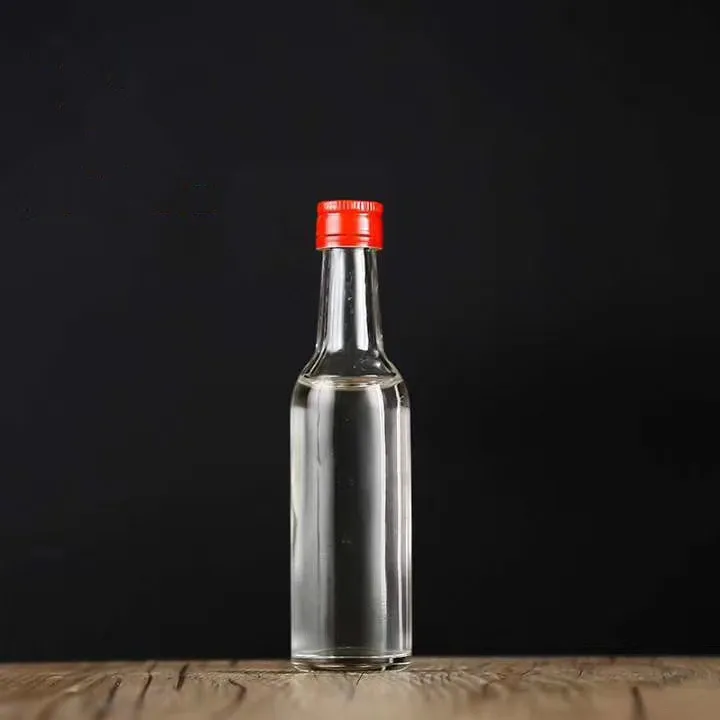 Custom Mini 5cl 50ml Gin Round Glass Bottle for Whisky Spirit