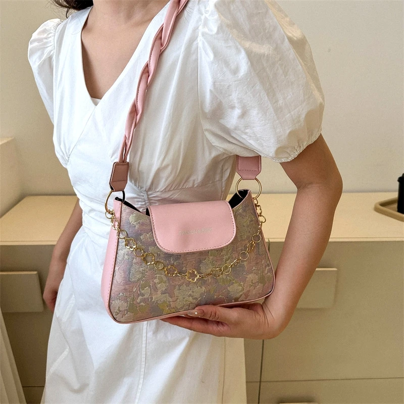Stylish Casual Womens Bag 2023 New Summer Ladies Quality Crossbody , Simple Single-shoulder , Underarm