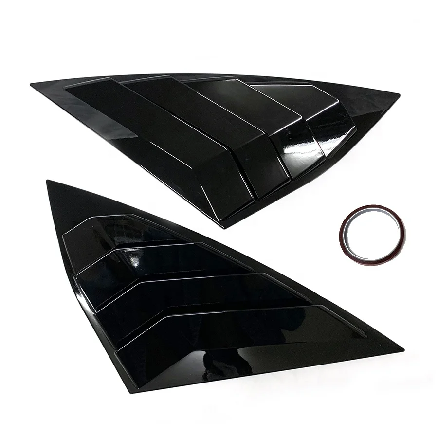 Car Exterior Rear Quarter Side Window Scoop Louvers Cover for VW Jetta 2019 - 2022 2020 2021 Tiypeor Decorative Body Kits