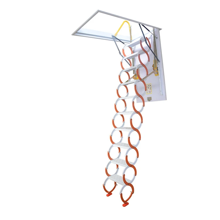 Steel Retractable Extension Pull Down Ceiling Cheap Telescopic Husky Attic Ladder for Loft