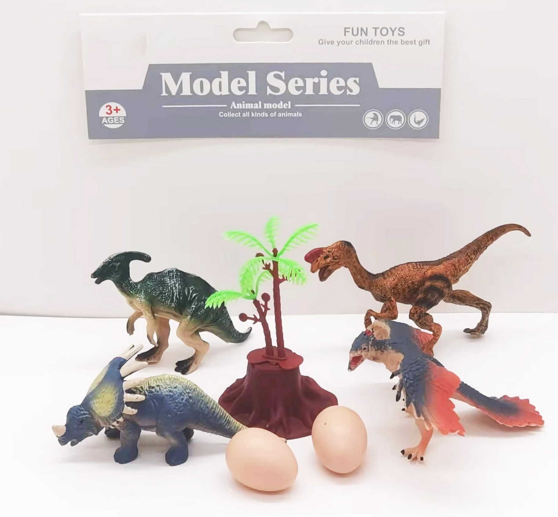 Игрушки динозавры мир Юрского периода пластиковые игрушки динозавров из ПВХ 4 в 1 реалистичный набор игрушек для детей