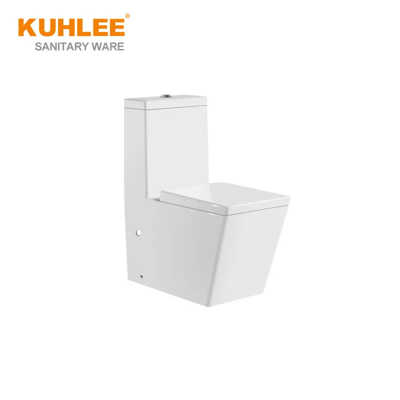 Modern Design Toilet Square Style Bathroom Toilet Sanitary Ware Washdown Ceramic One-piece Toilet For Hotel