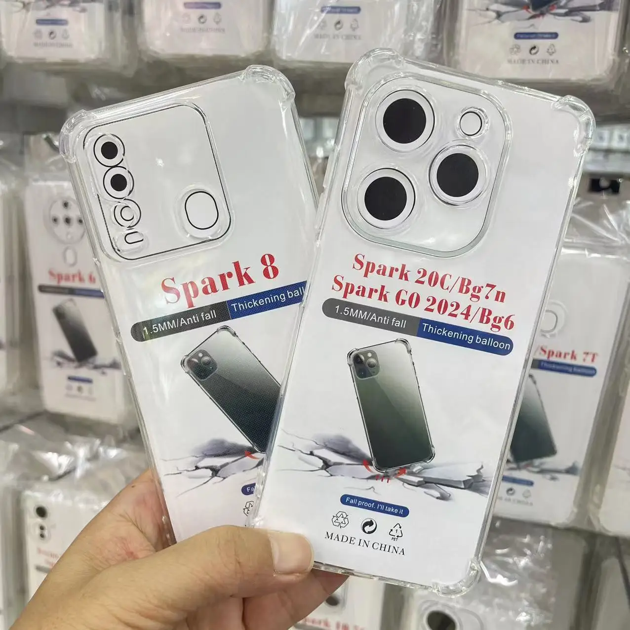 Suitable for Tecno Spark6 Go Phone case 8 9t/9pro airbag Anti-fall Smatr20C Transparent Shell