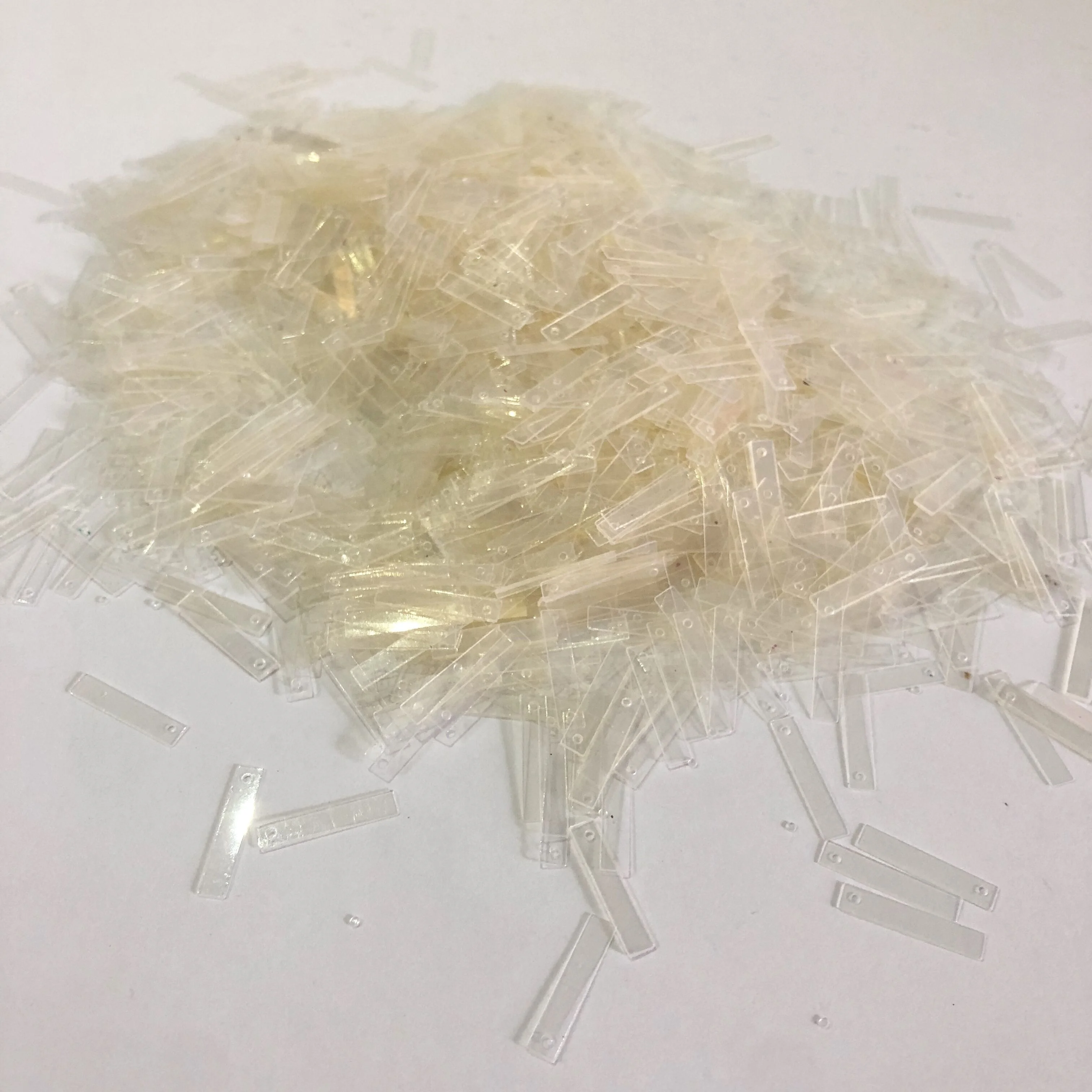 Factory Wholesale Bulk Loose PVC Rectangle Craft Sequins for Wedding Dress