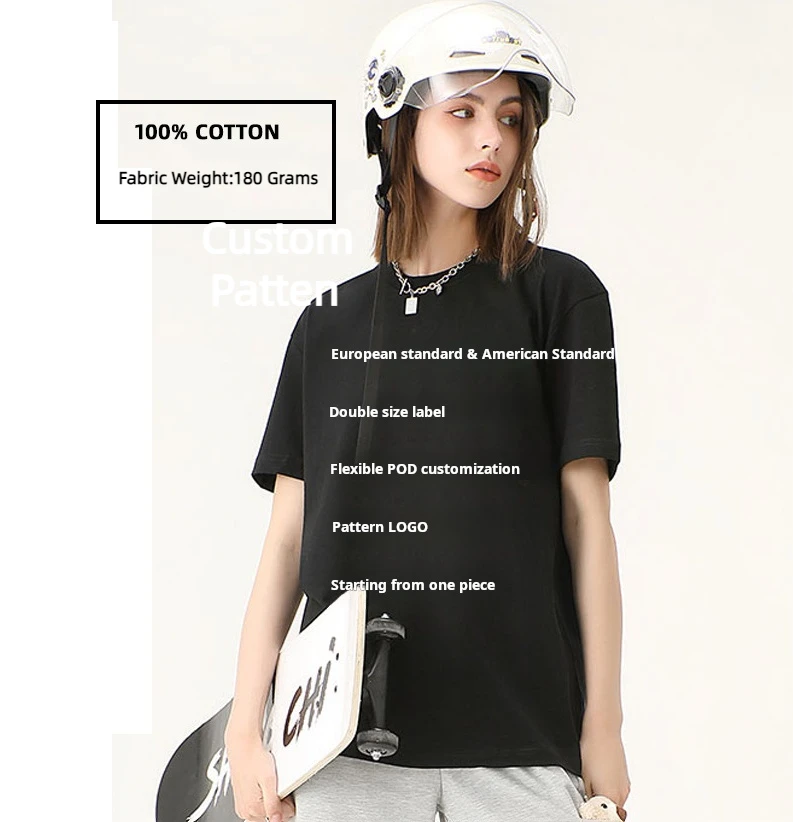 Wholesales high quality 100% cotton t shirt unisex clothing men's tee shirt custom printing logo