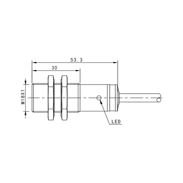 AkuSense factory supply automatic sensor measuring photoelectric sensor ir reflection photoelectric sensor