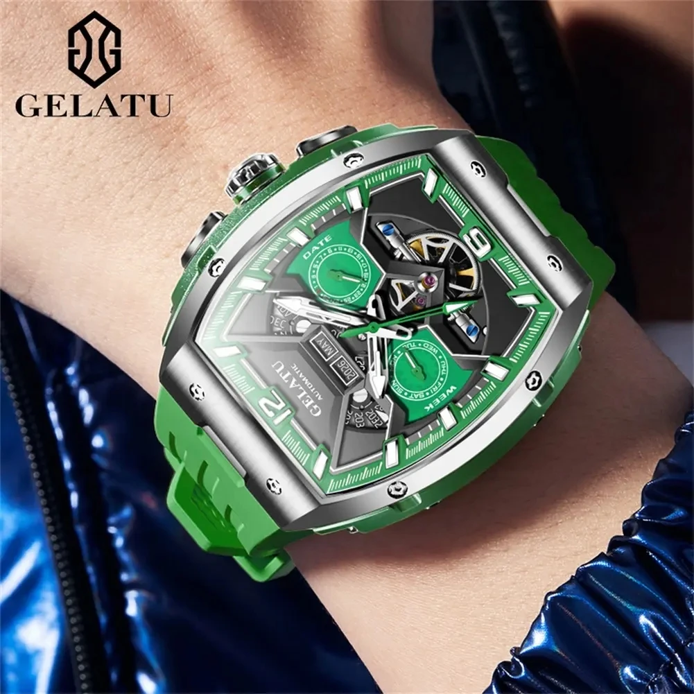 Watch Mechanische Automatikuhr Herren Uhrwerk Deutsche Mechanische