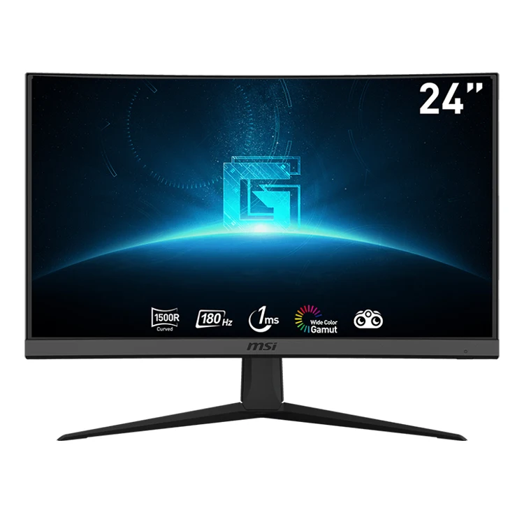 MSI 24インチG24C6 E2VAカーブドゲーミングディスプレイ、1ms