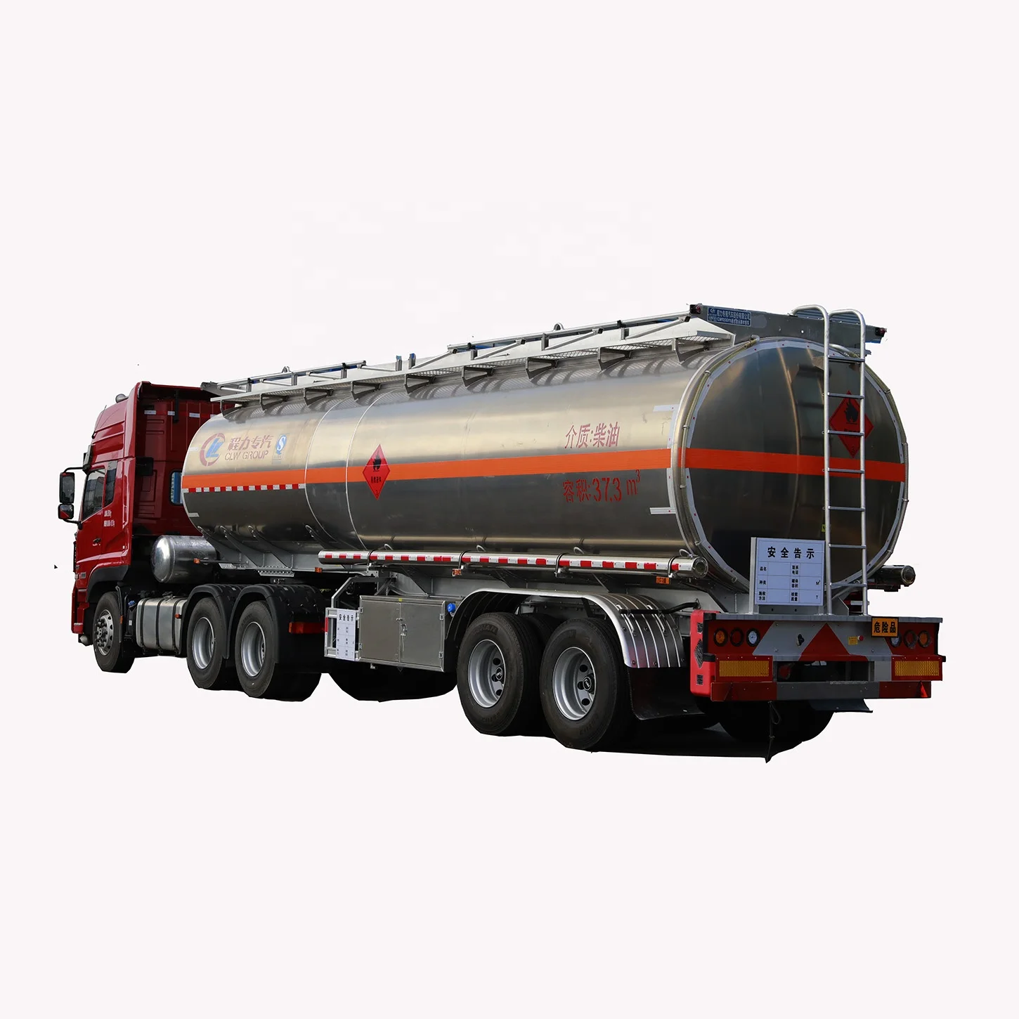 High Quality Fuel Tank Semi Trailer  Tri-axles  50 Cbm Aluminum Alloy Fuel Tanker Trailer for Diesel /Petrol  Delivery