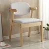 Madera maciza sin pintura + tapizado en tela gris claro
