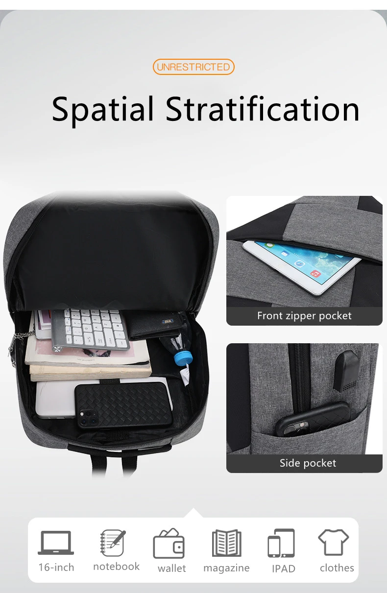 2023 Factory Laptop Bags Men's Fashionable Business Backpack Set High