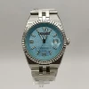 Silver Case+Blue Dial