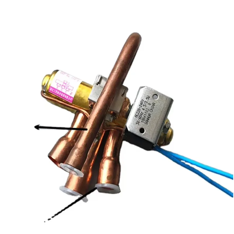 Air Conditioning 4 Way Reversing Valve Midea Gree 3P air Conditioning air Energy Heat Pump Valve With Coil