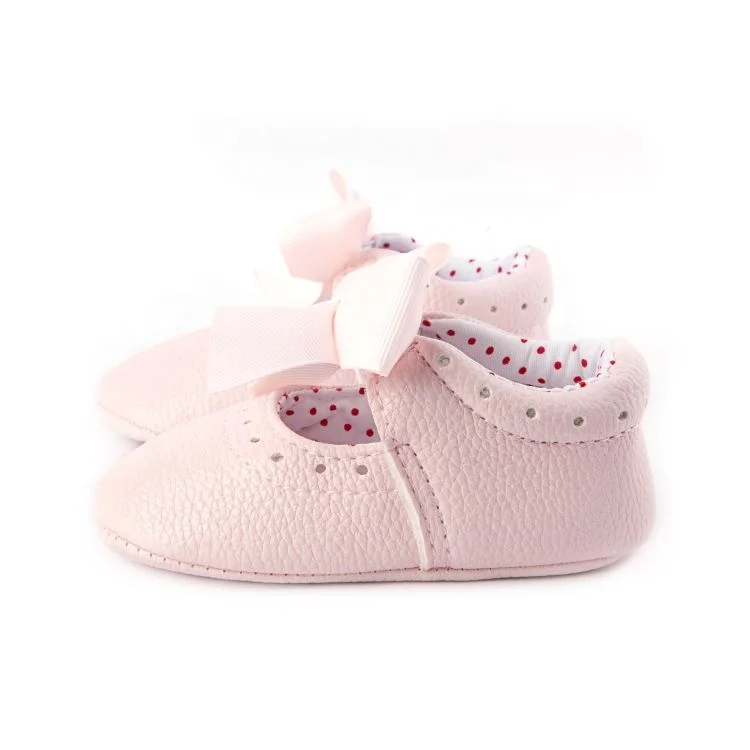 Модные кожаные туфли с бантом, детские мокасины с мягкой подошвой для девочек