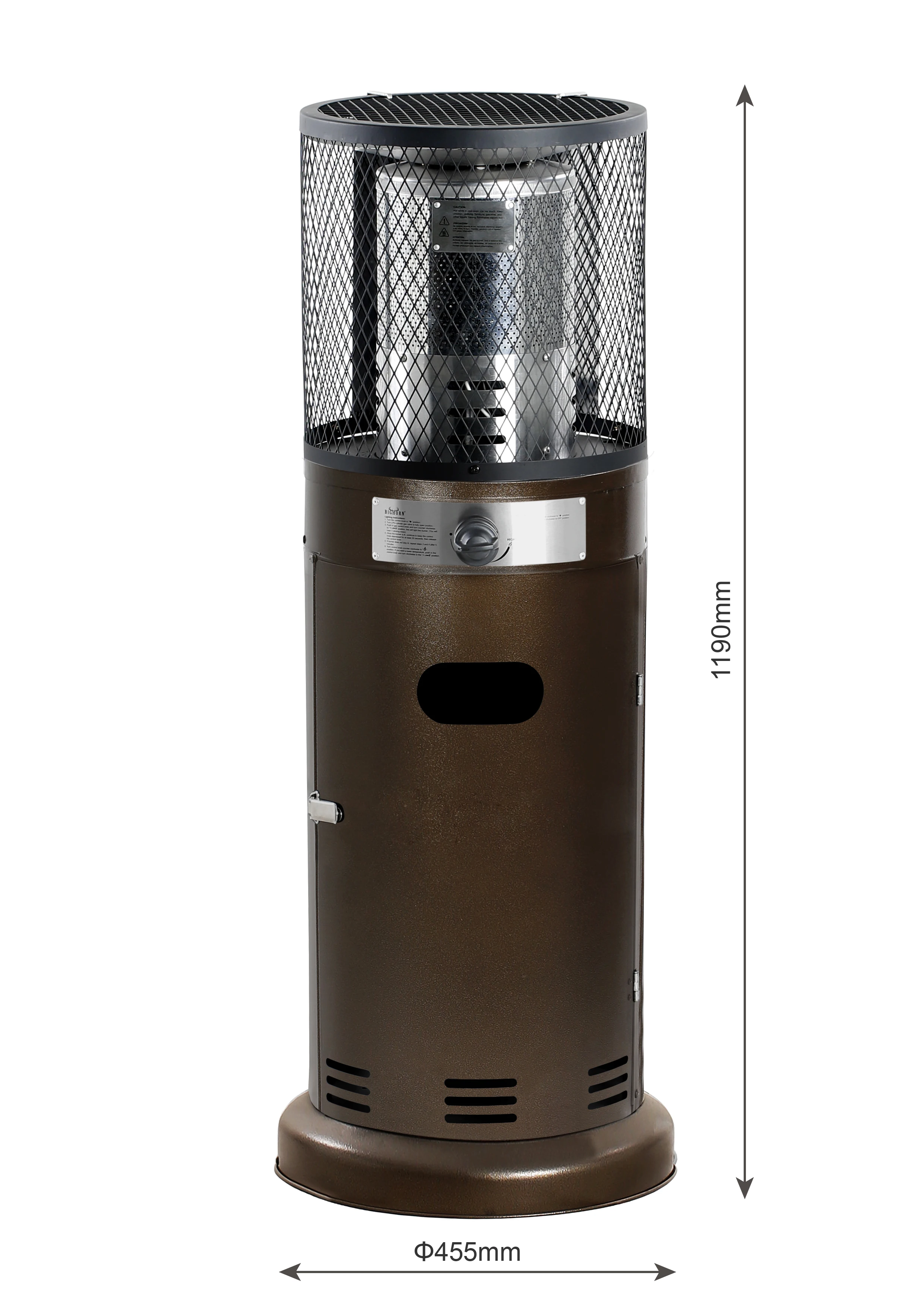 Patio Heater, Portable, Stainless, Steel - detail 12