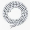 4-Silver 3mm 20in Tennis Necklace