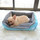 manufacturer cheap plush PP cotton high resilience warm breathable dampproof fluffy pet bed dog