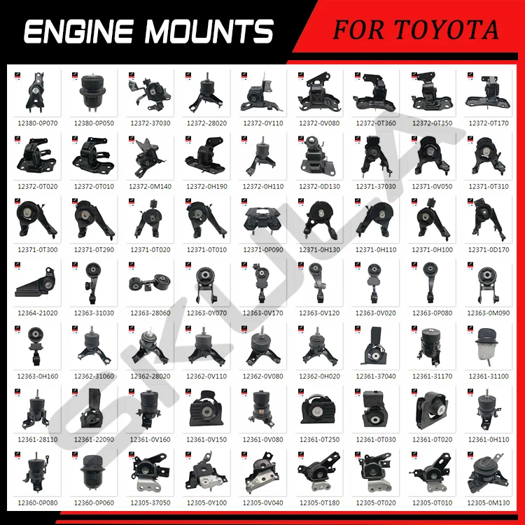 Factory Wholesale High Quality Engine Mounting for FORD MAZDA TOYOTA NISSAN HONDA