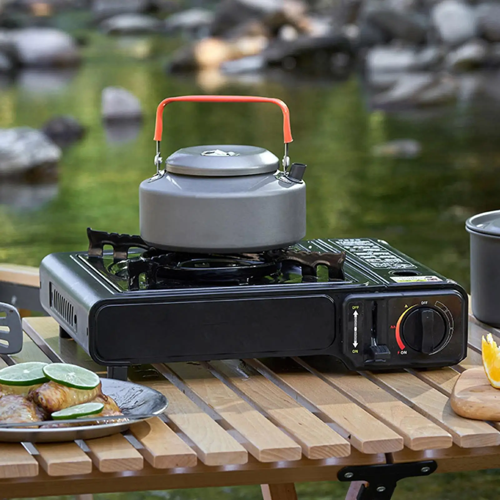 Portable Stainless Steel Camping Gas Stove Outdoor Cooking