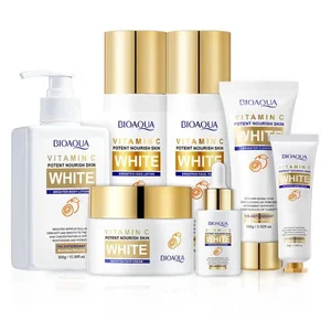 OEM BIOAQUA Vitamin C Beauty Cosmetic Products Deep Moisturizing Whitening Nourishing Tighten Brightening Skin Care Set