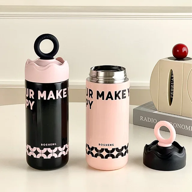 Creative Mini Cute Simple Letter Portable Small Stainless Steel Insulated Cup