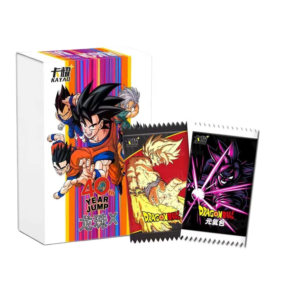 Japan Anime Dragon Ball TCG Playing Cards Rare DBZ 40th Year Jump Saiyan  Goku Vegeta Game Trading Collectible Cards Gifts Toy