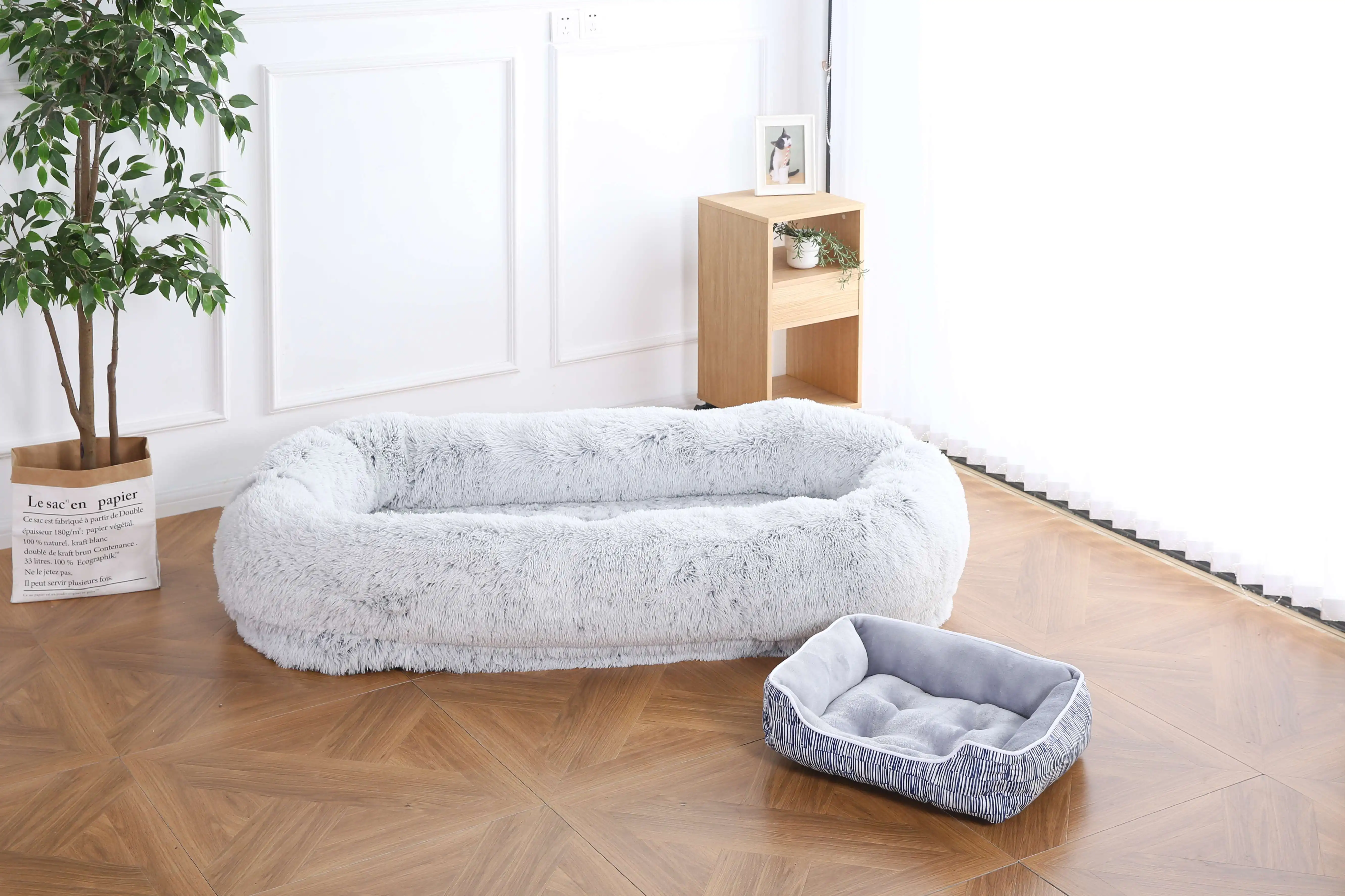 Orthopedic Foam Human Size Dog Bed Extra Large Pet Bed For Human Round