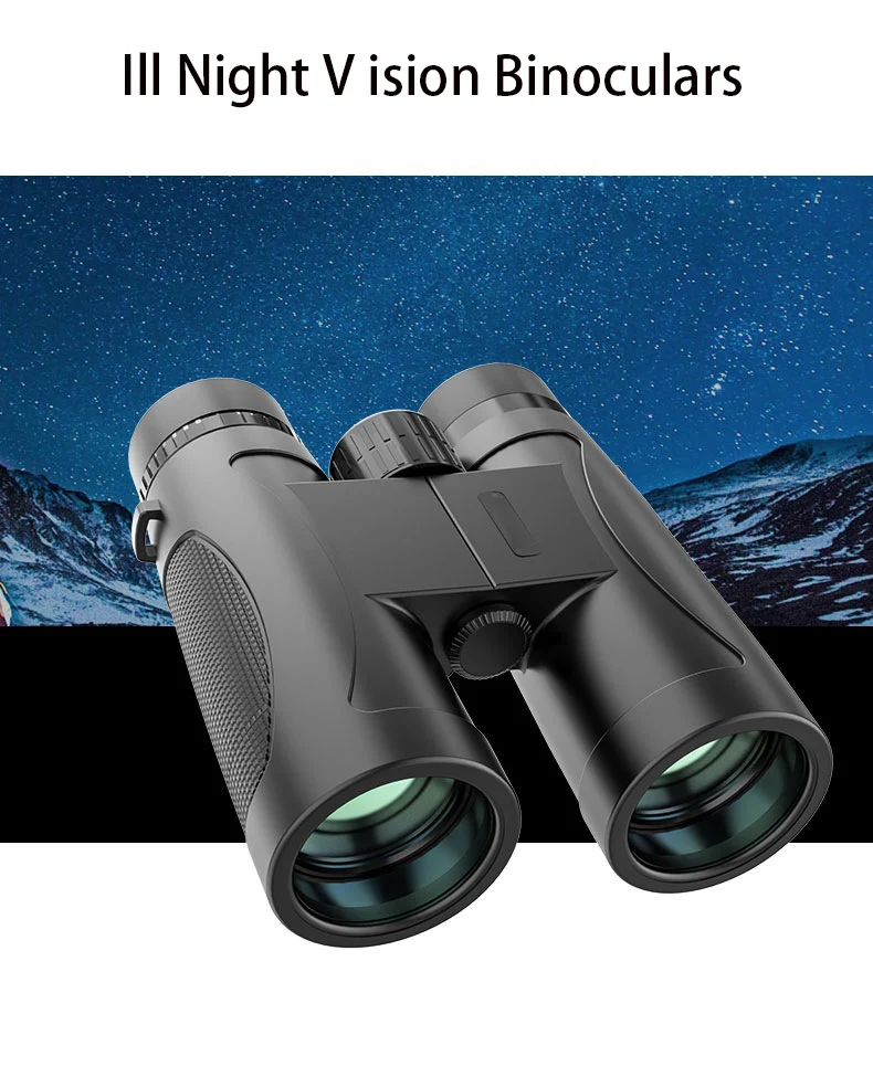 10x42 12x42 Black Long Distance Binoculars for Outdoor Activities