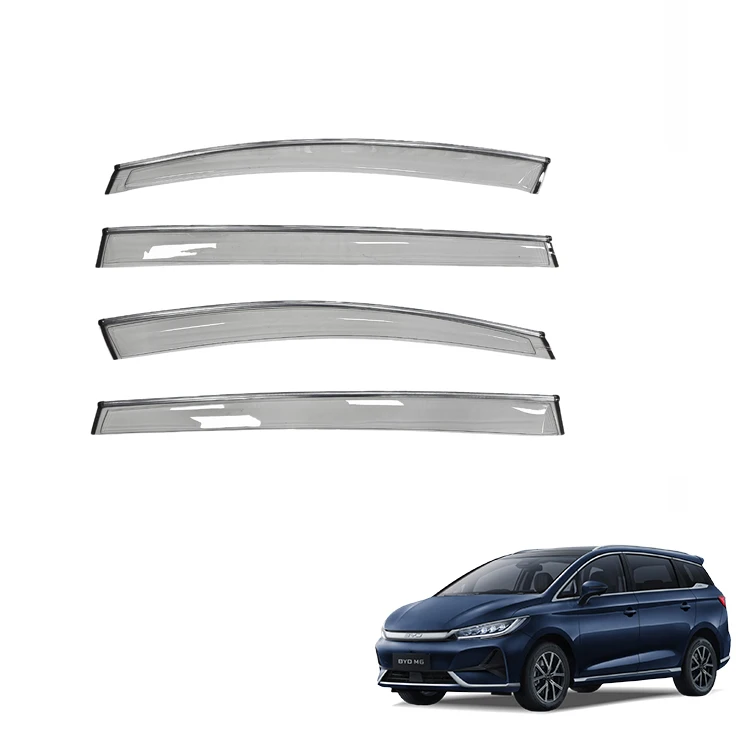 Car Window Visor for BYD M6 Accessories EMax7 Acrylic Window Deflectors Door Visor Shield Exterior Accessories