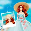 Fashion heavy industry straw hat-30cm supermodel size doll