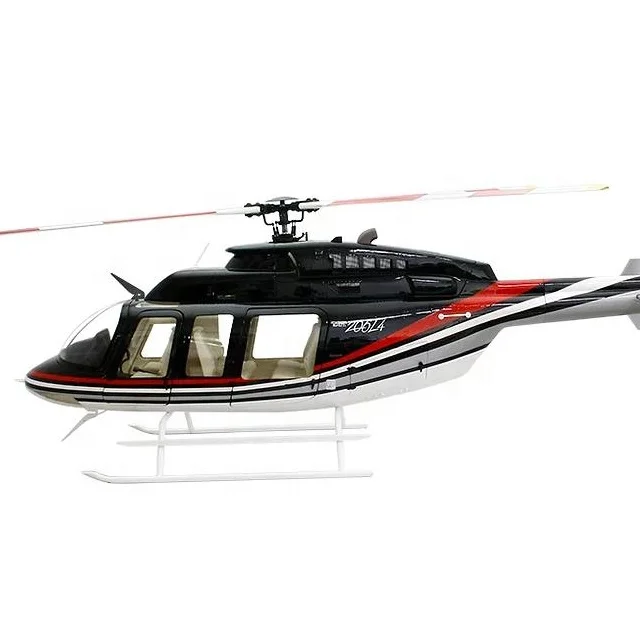 最新情報 ラジコンヘリコプター胴体700サイズBell407黒/赤/白おもちゃ 航空機・ヘリコプター