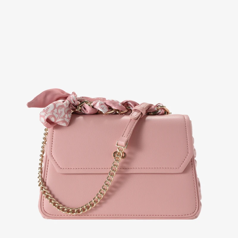 Luxury Designer Bags Women Leather Chain Crossbody Bag,Pink