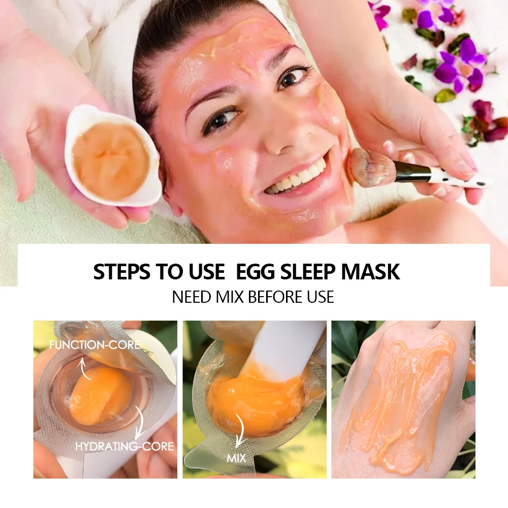 Korean Egg Face Mask Quickly Repair Skin Care Products Anti Aging