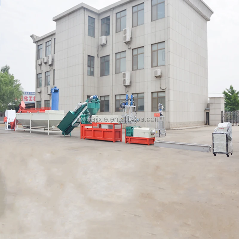 PS Single Screw Pelletizing Extruder Pelletizer Line Recycling Machine PP PE PA EVA Double Stage Plas Granulators Waste Plastic