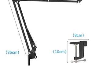 Microphone USB Mic BM800 Black Condenser Microphone With Scissor Stand Filter for Laptop Smartphone Sound Card Free detail image