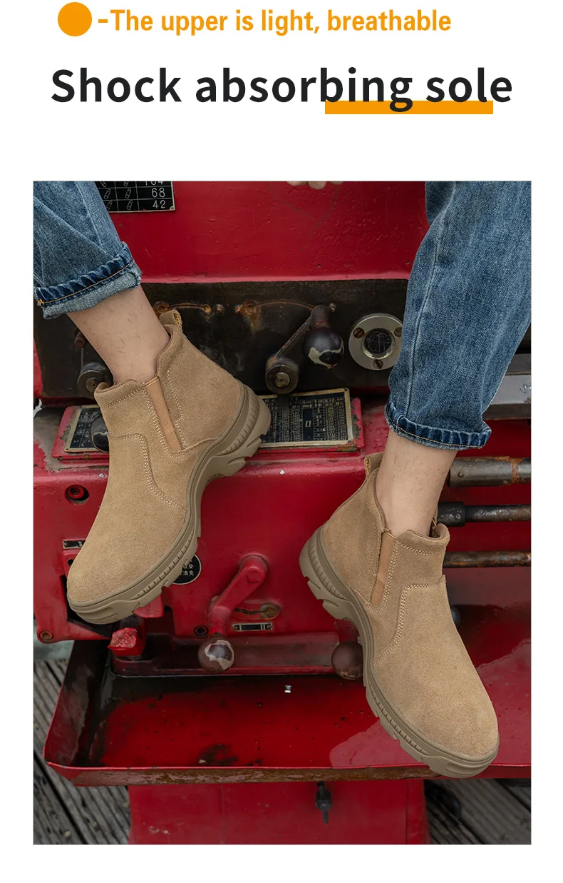 Quality Boot High Cut Ankle Safety Work Boots For Wholesale,Brown