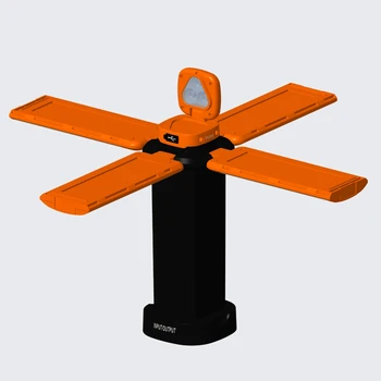 Portable Telescopic LED Work Light Camping Light Floodlight with 4 LED Panel  Foldable Stand Extendable Rod Removable Head Torch