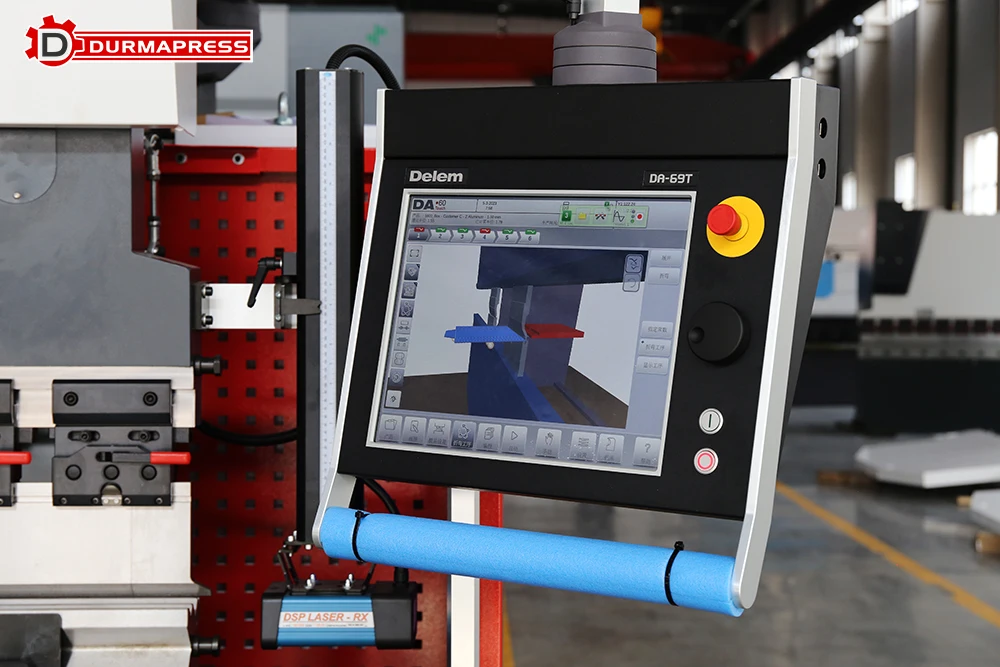 CNC DA69T Controller Metal Hydraulic Bending Machine Servo Electric Press Brake Machine