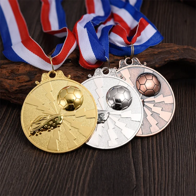 High quality factory price custom champion football award metal medal with 3d details