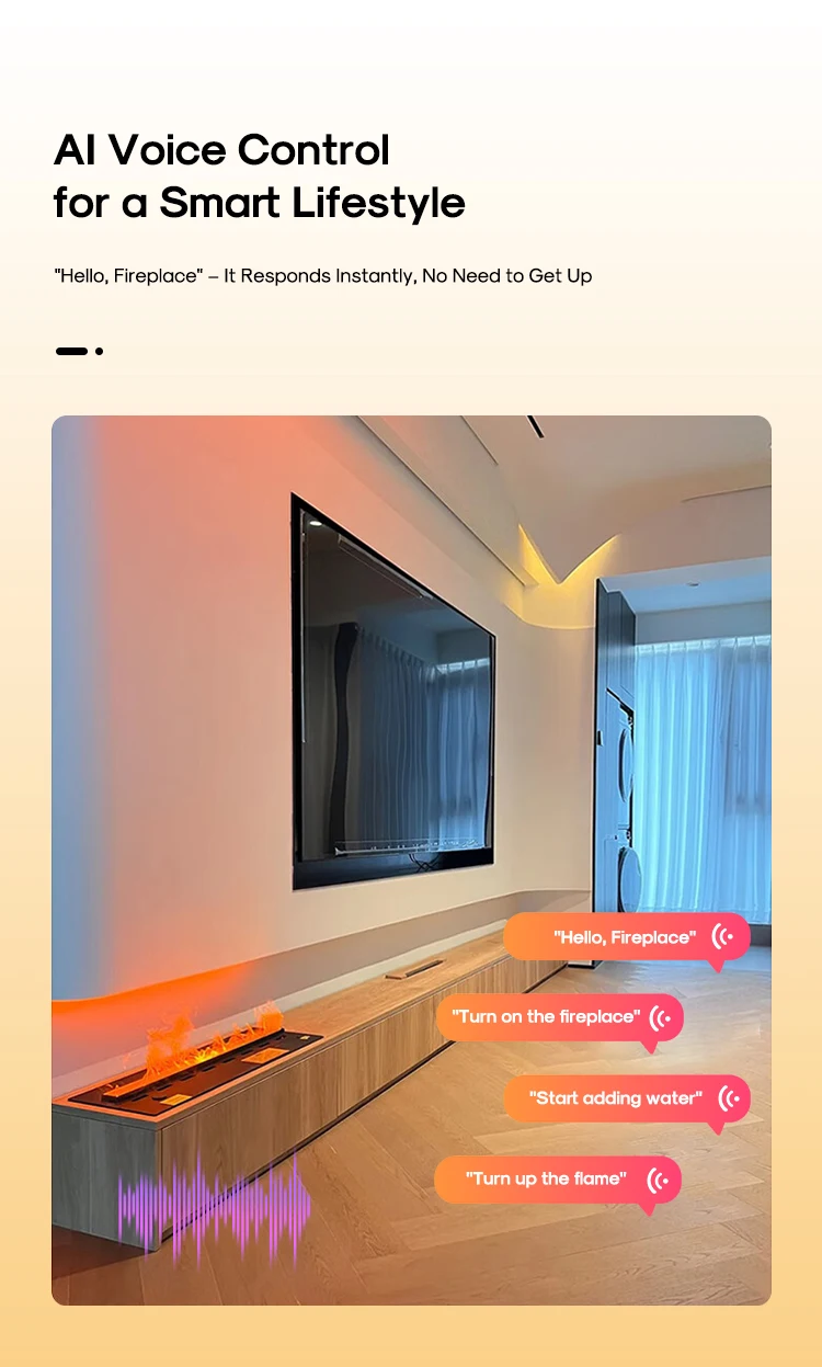 Electric Fireplace, 70-300cm, LED - detail 20