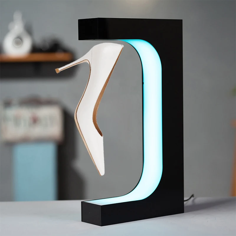 Portable Magnetic Levitating Platform Rotating Shoe Display Levitation Display Floating Shoe Display Levitating Platform