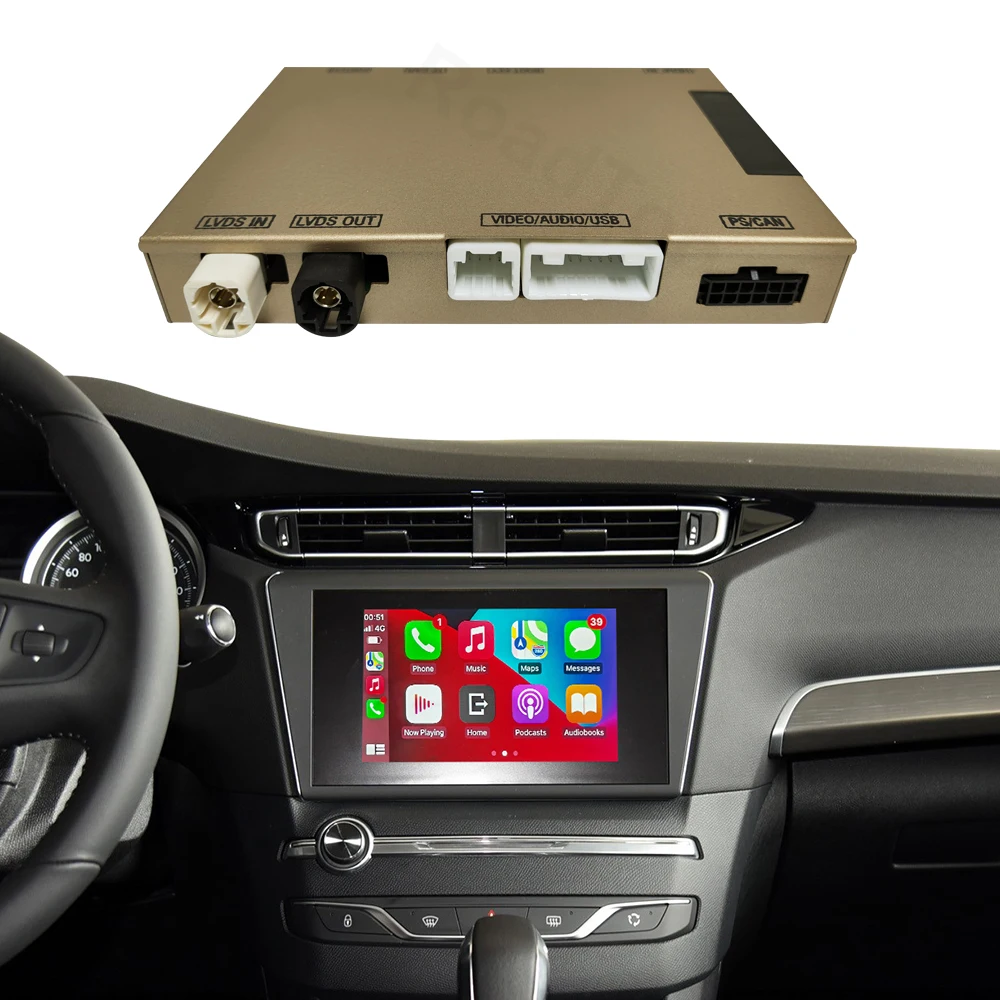 プジョー シトロエン用 CarPlay android auto アダプタ 【公式通販】