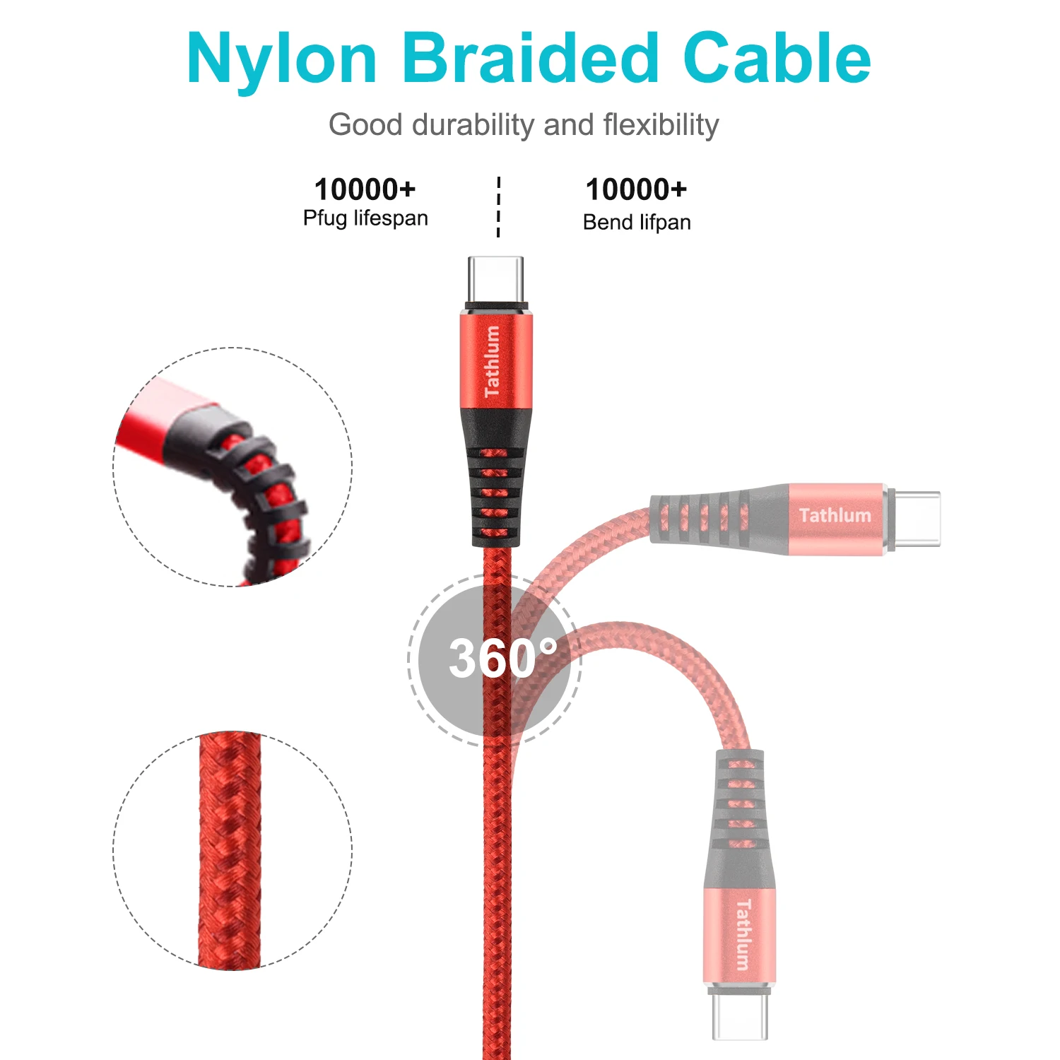 
 Usb-кабель для быстрой зарядки и передачи данных Tathlum 3A  