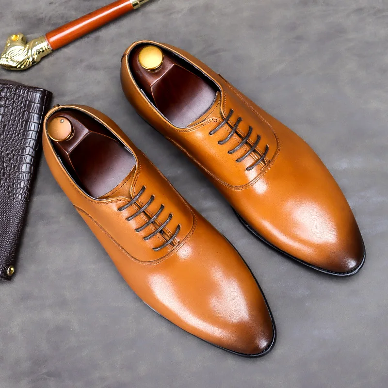 Business leather shoes men\'s head layer cowhide Sfa8703f49db74837bc4501897271a  main image 3
